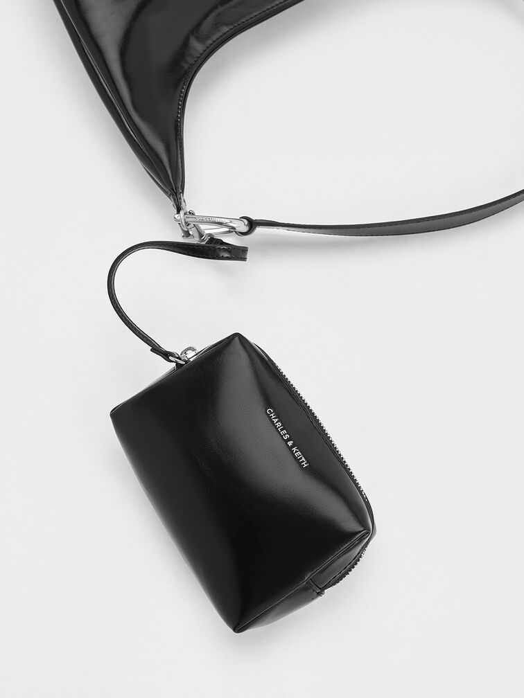 Lumen Slouchy Hobo Bag, Noir, hi-res