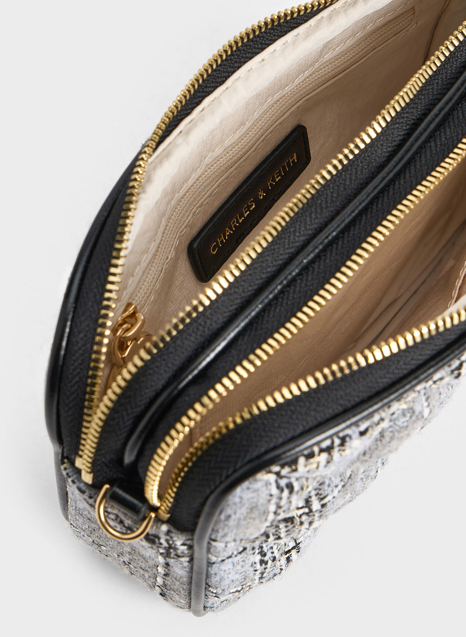 Mini Apfra Tweed Quilted Crossbody Bag, Multi, hi-res