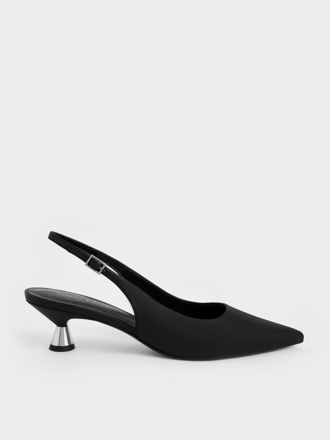 Charles and keith black pumps store