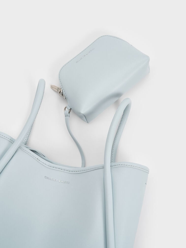 Mini Lyla Tubular Tote Bag, Sea Salt Blue, hi-res