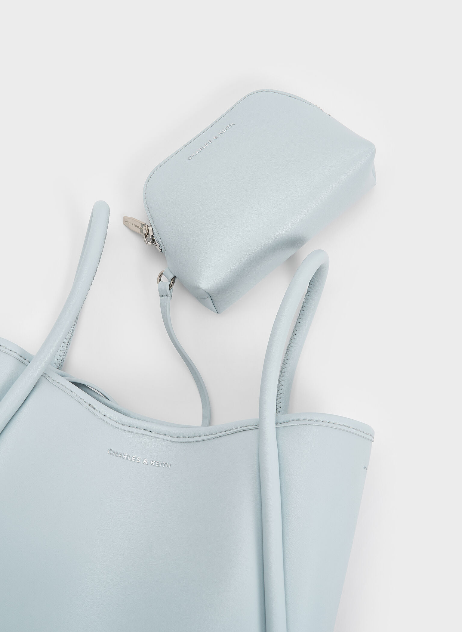 Mini Lyla Tubular Tote Bag, Sea Salt Blue, hi-res