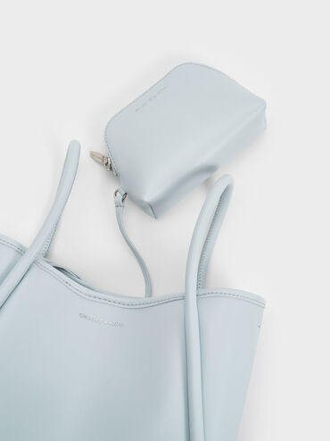 Mini Lyla Tubular Tote Bag, Sea Salt Blue, hi-res