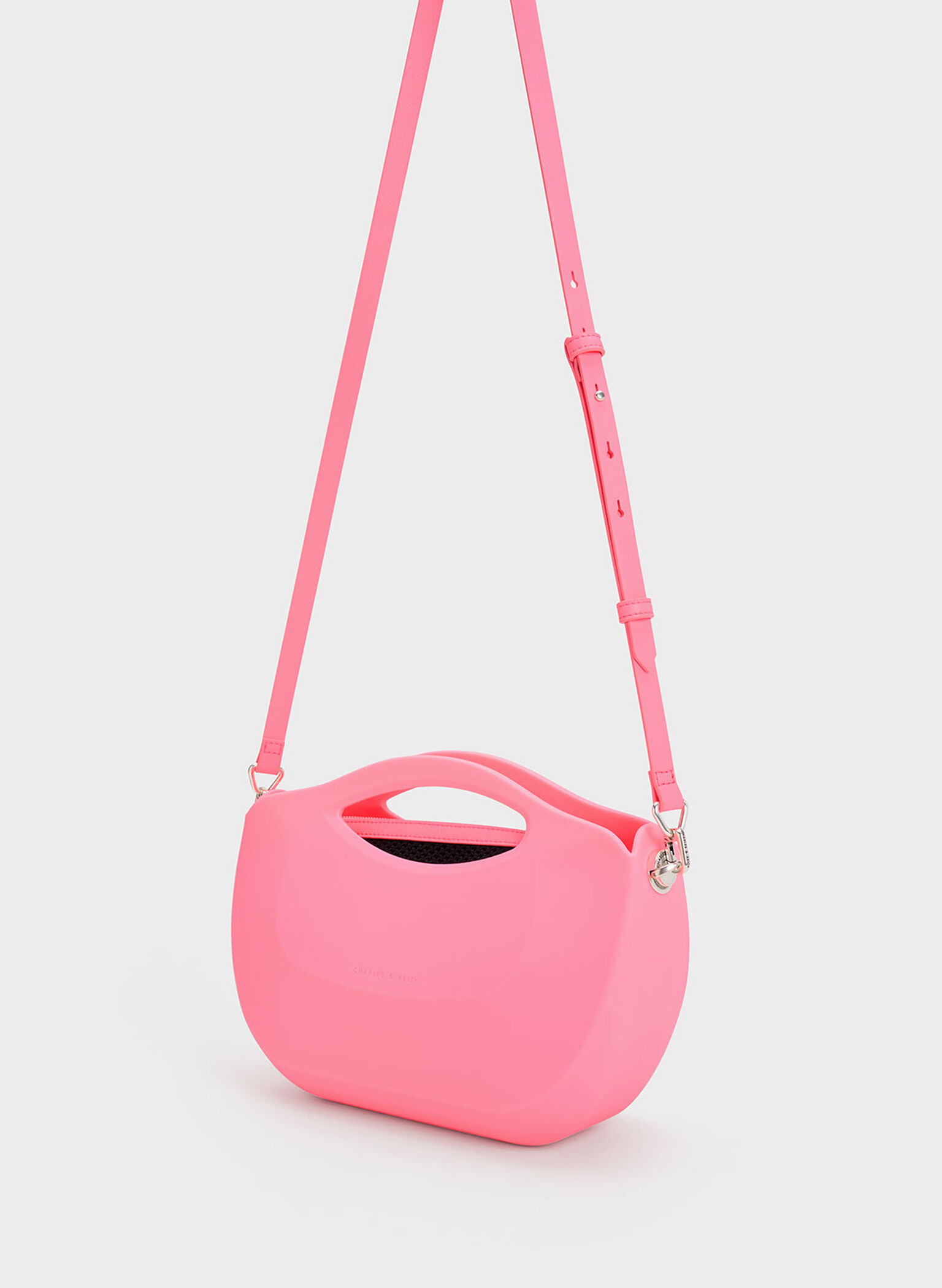 Cocoon Curved Handle Bag, Pink, hi-res
