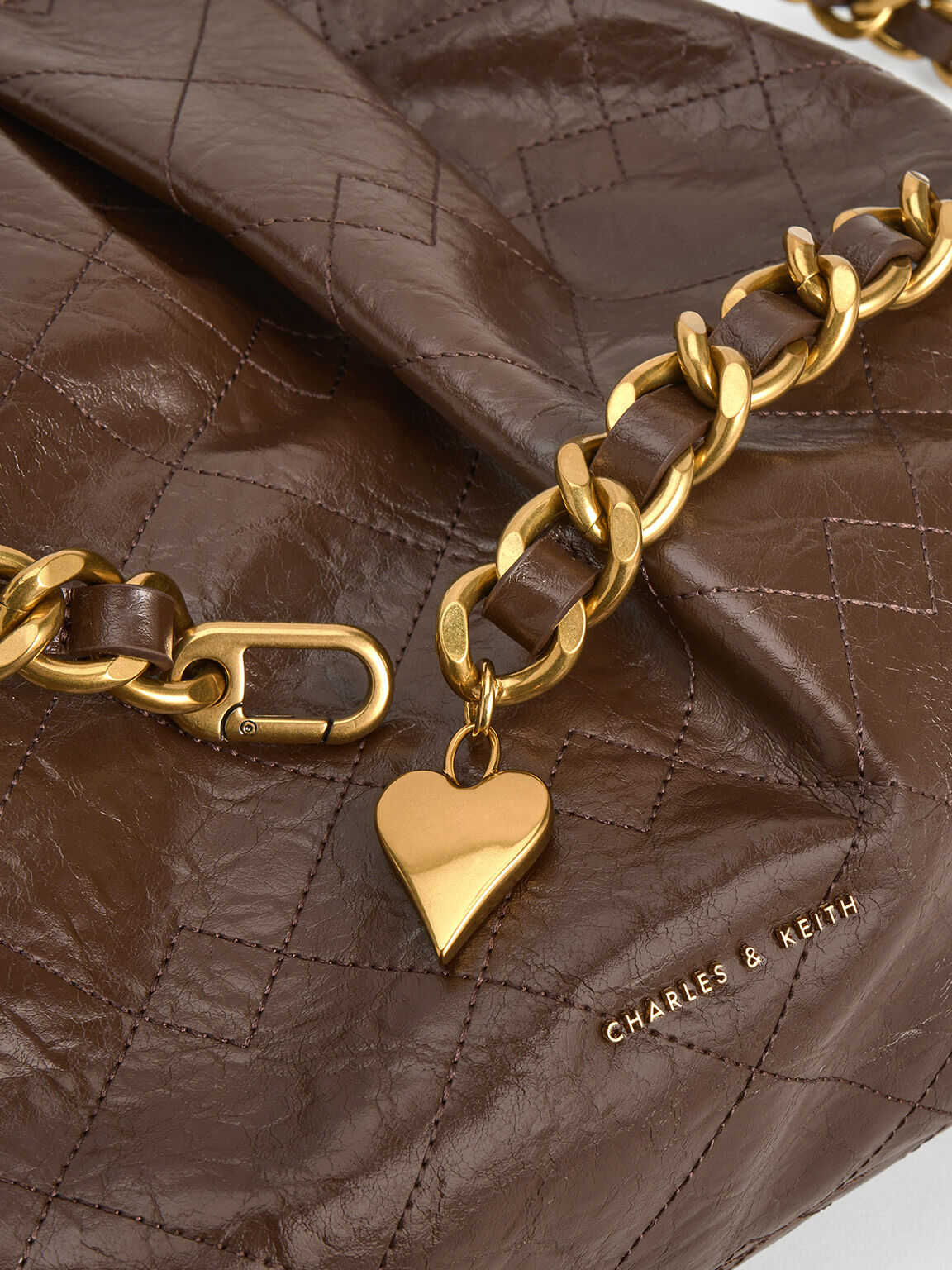 Charles and keith casual zip pouch top