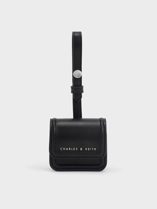 Wristlet AirPods Case, Black, hi-res