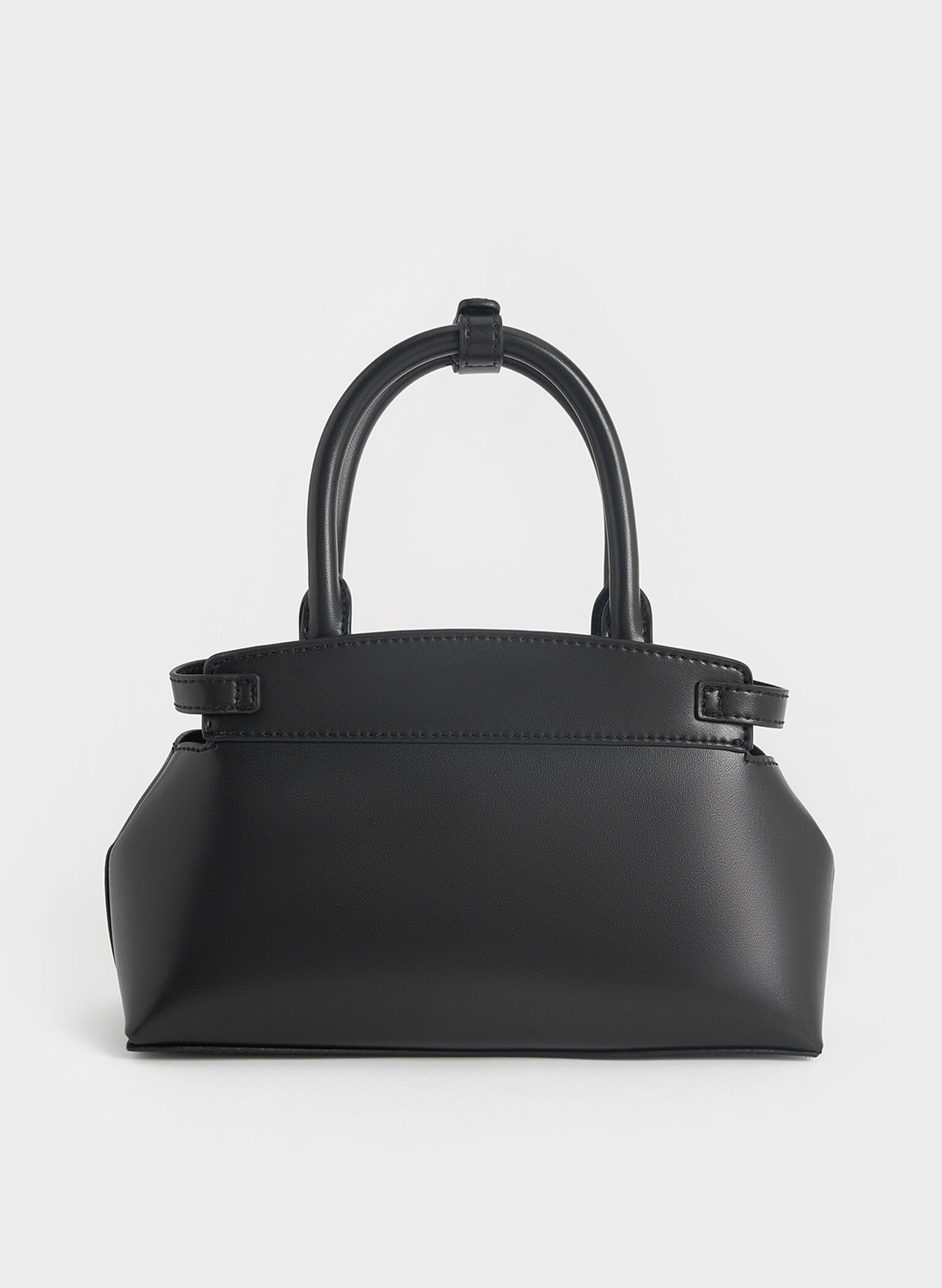 Aurelia Metallic-Accent Elongated Tote, Black, hi-res