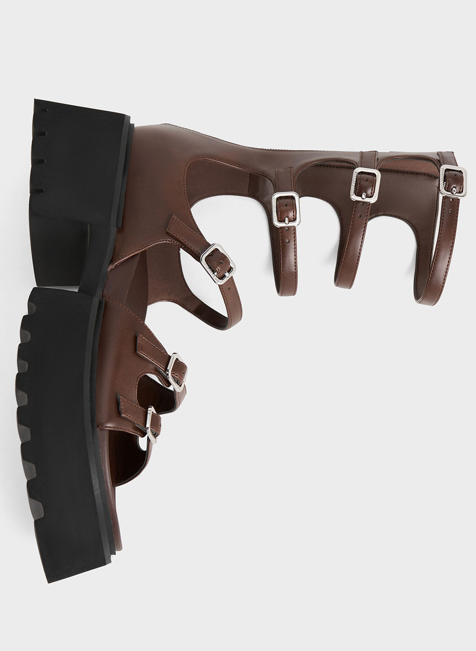 Lyric Gladiator Platform Sandals, Brown, hi-res