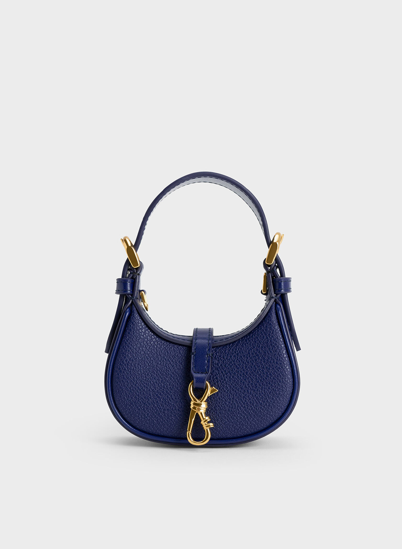 Thessaly Metallic Accent Micro Bag, Navy, hi-res