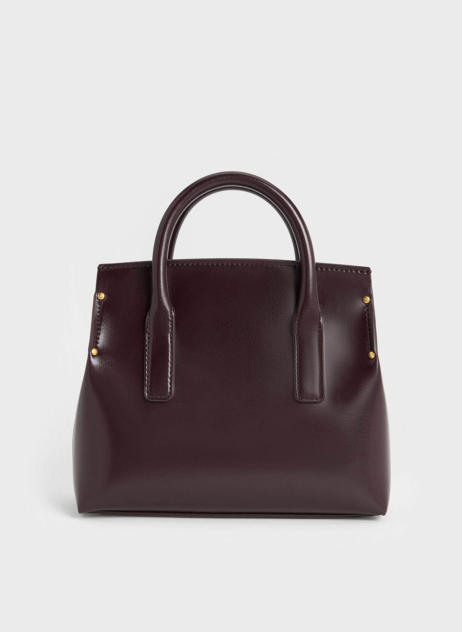 Rene Structured Top Handle Bag, Plum, hi-res