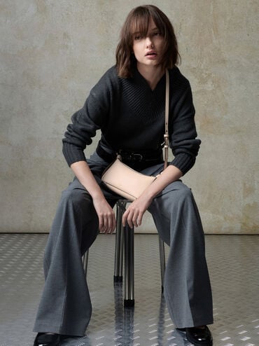 Mini Calla Shoulder Bag, Oat, hi-res