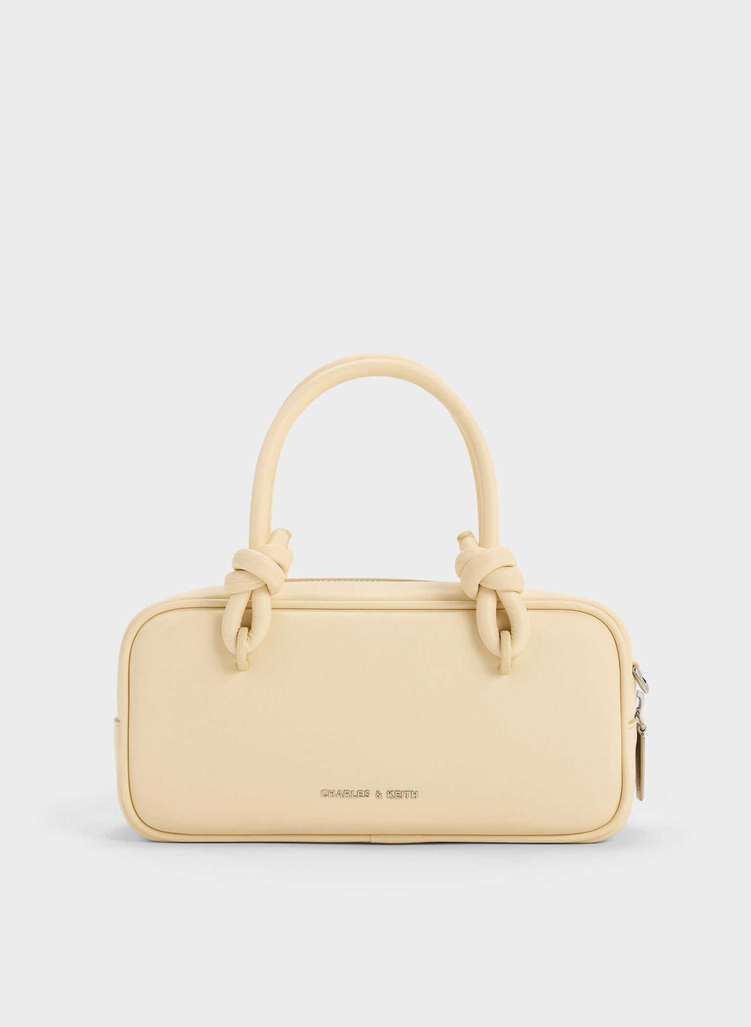 Sammie Knotted-Handle Elongated Bag, Butter Yellow, hi-res