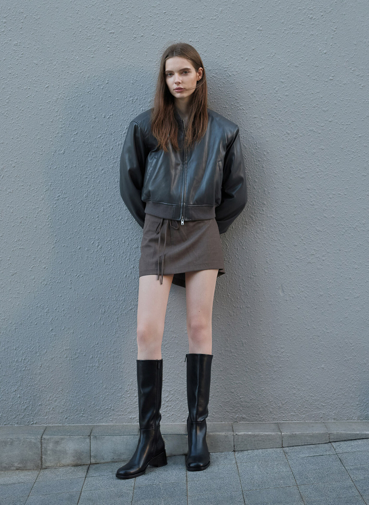 Louise Block-Heel Knee-High Boots, Black, hi-res