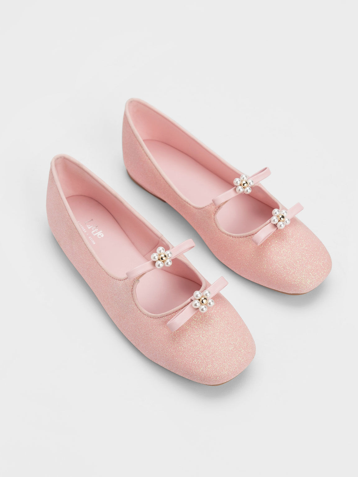 Girls pink cheap flat shoes
