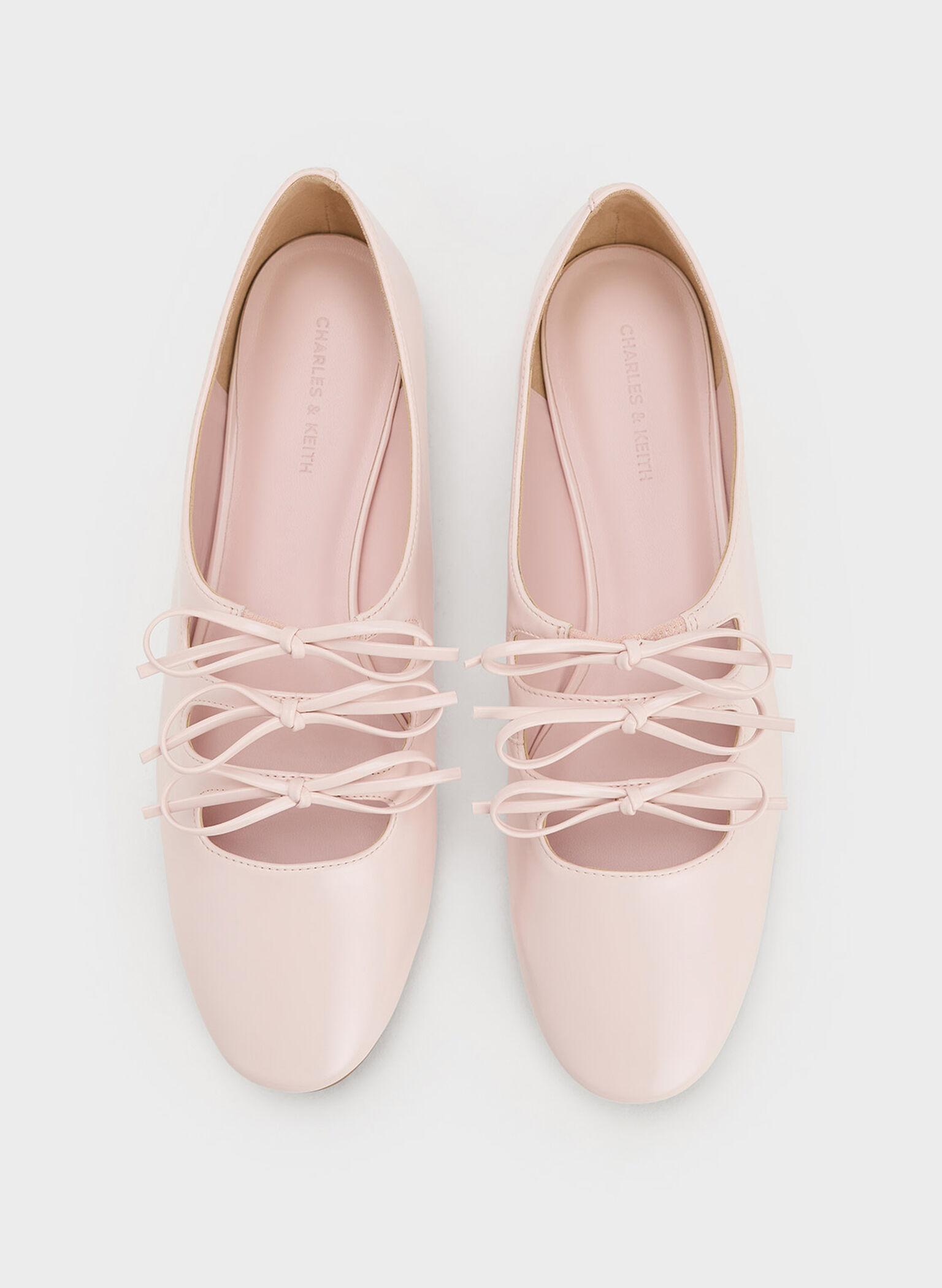 Dorri Triple-Bow Ballet Flats, Pink, hi-res