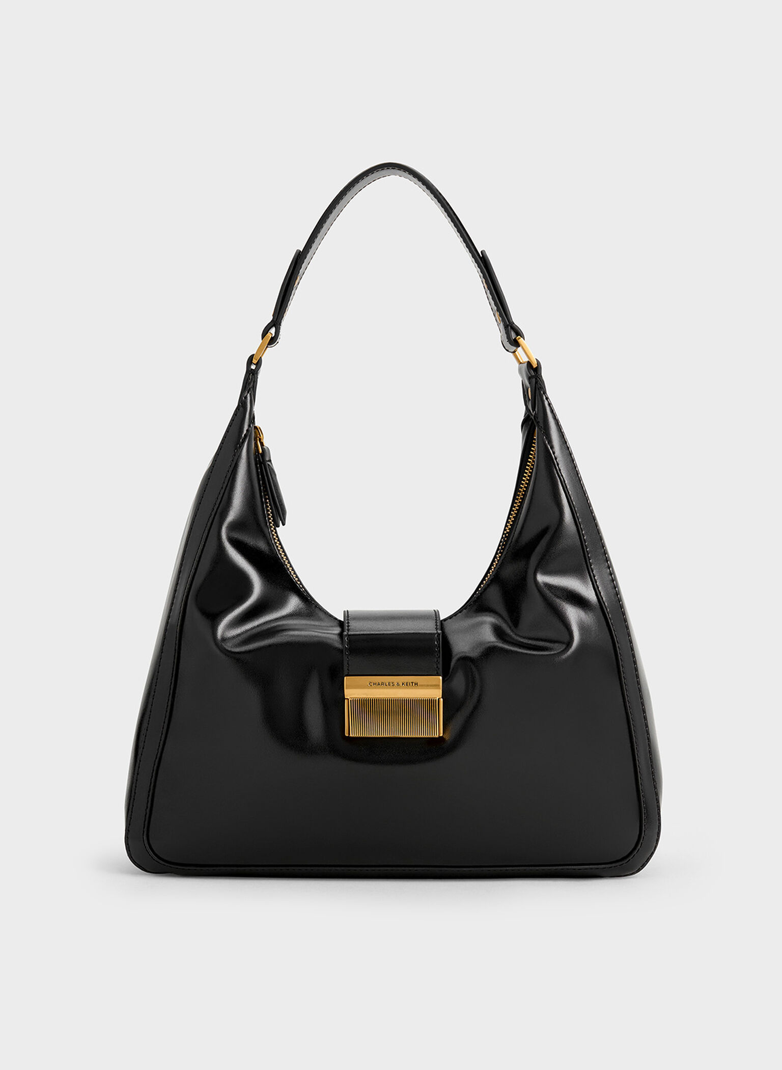 Charlot Hobo Bag, Black, hi-res