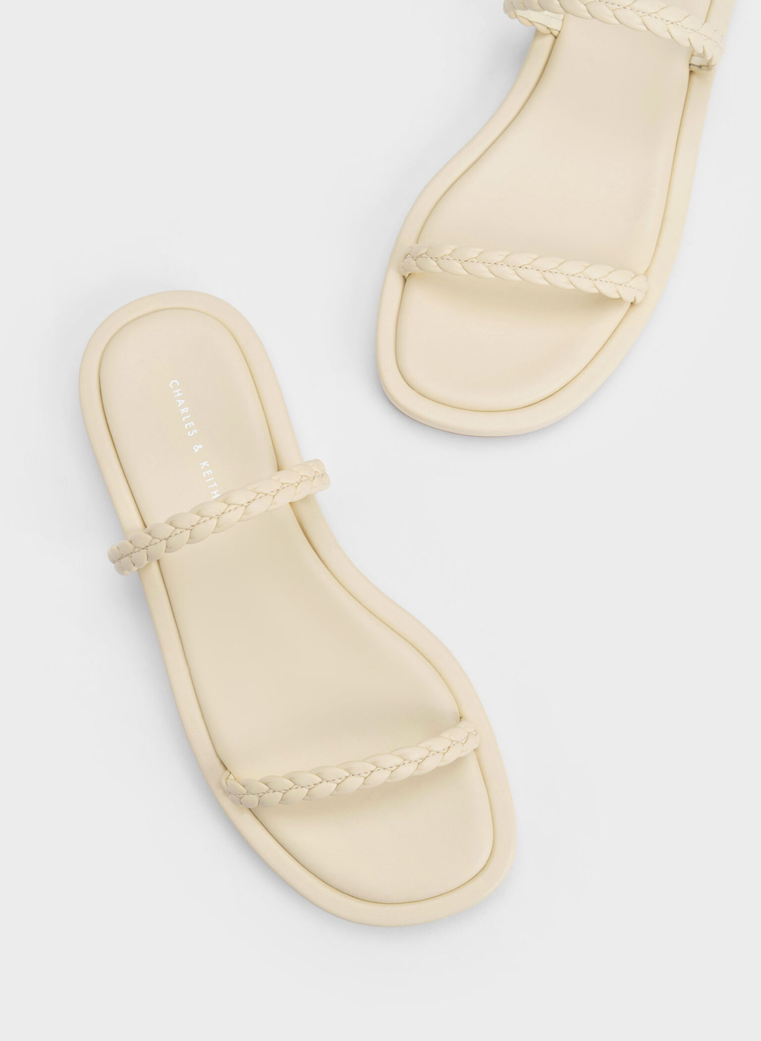 Braided Slides, Butter, hi-res