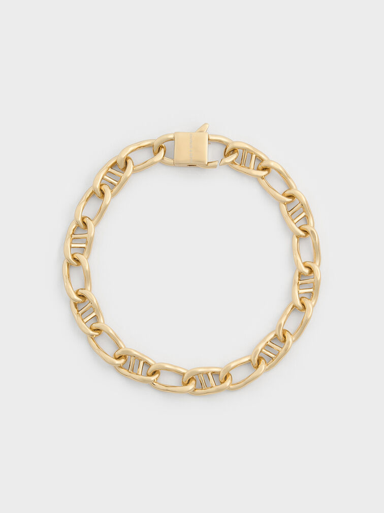 Nyra Mixed-Link Chain Bracelet, Gold, hi-res