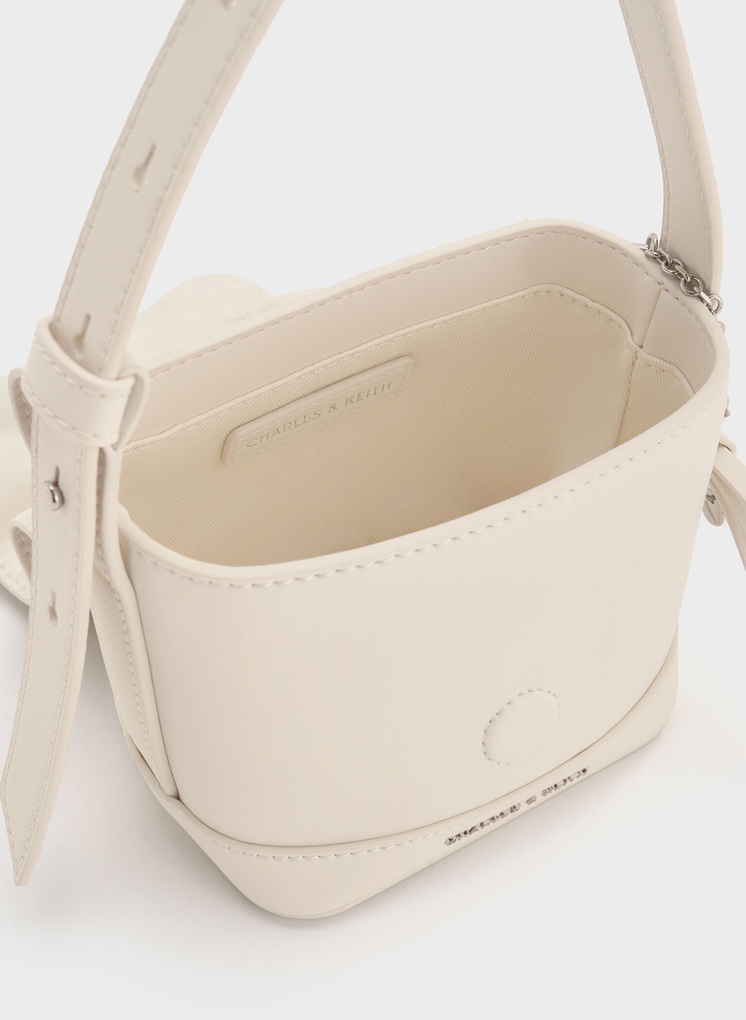 Kadee Ruched Mini Bag, Cream, hi-res