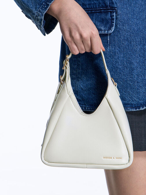 Mini Buzz Hobo Bag, White, hi-res