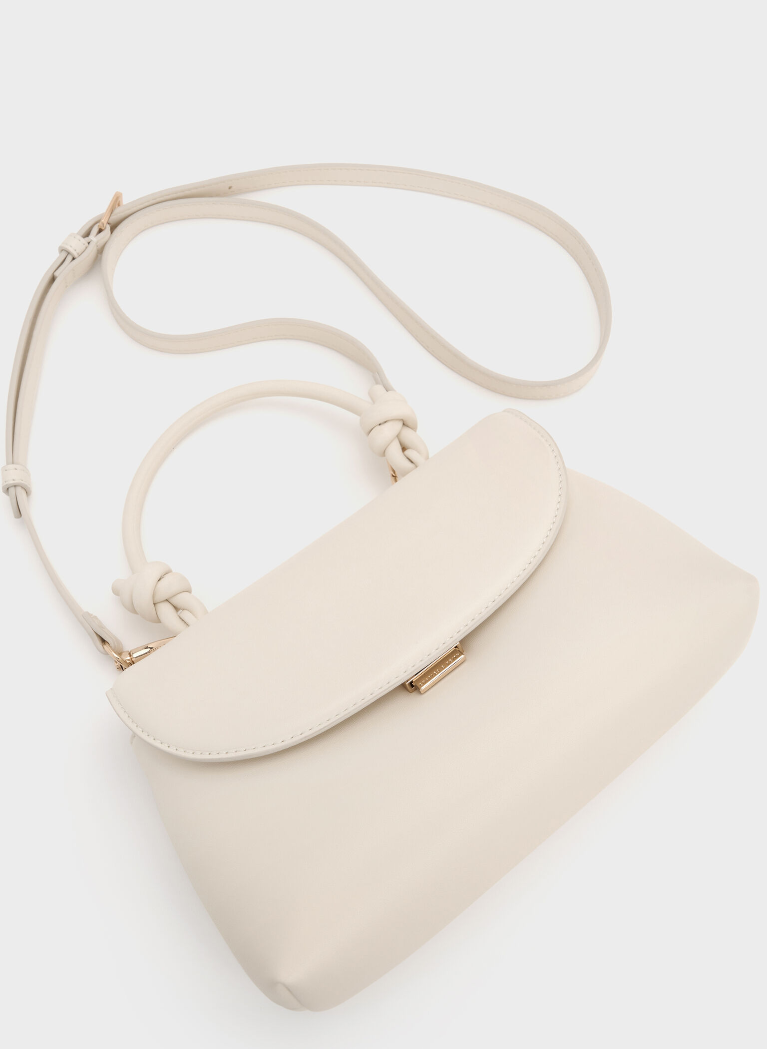 Sammie Knotted-Handle Two-Way Backpack, Cream, hi-res