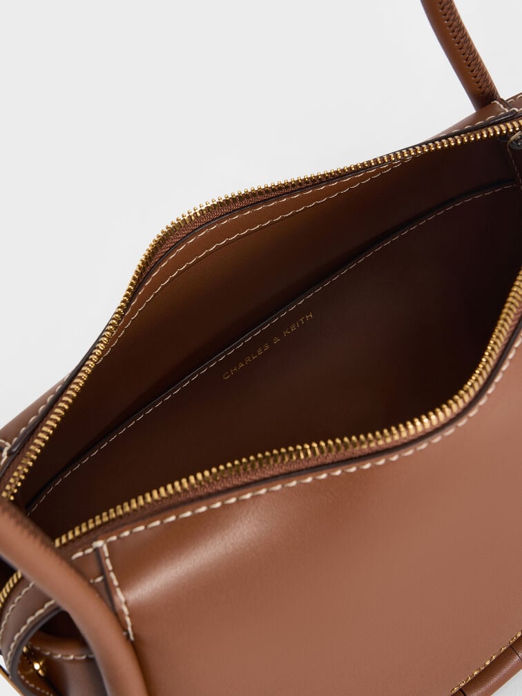 Lyla Shoulder Bag, Chocolate, hi-res