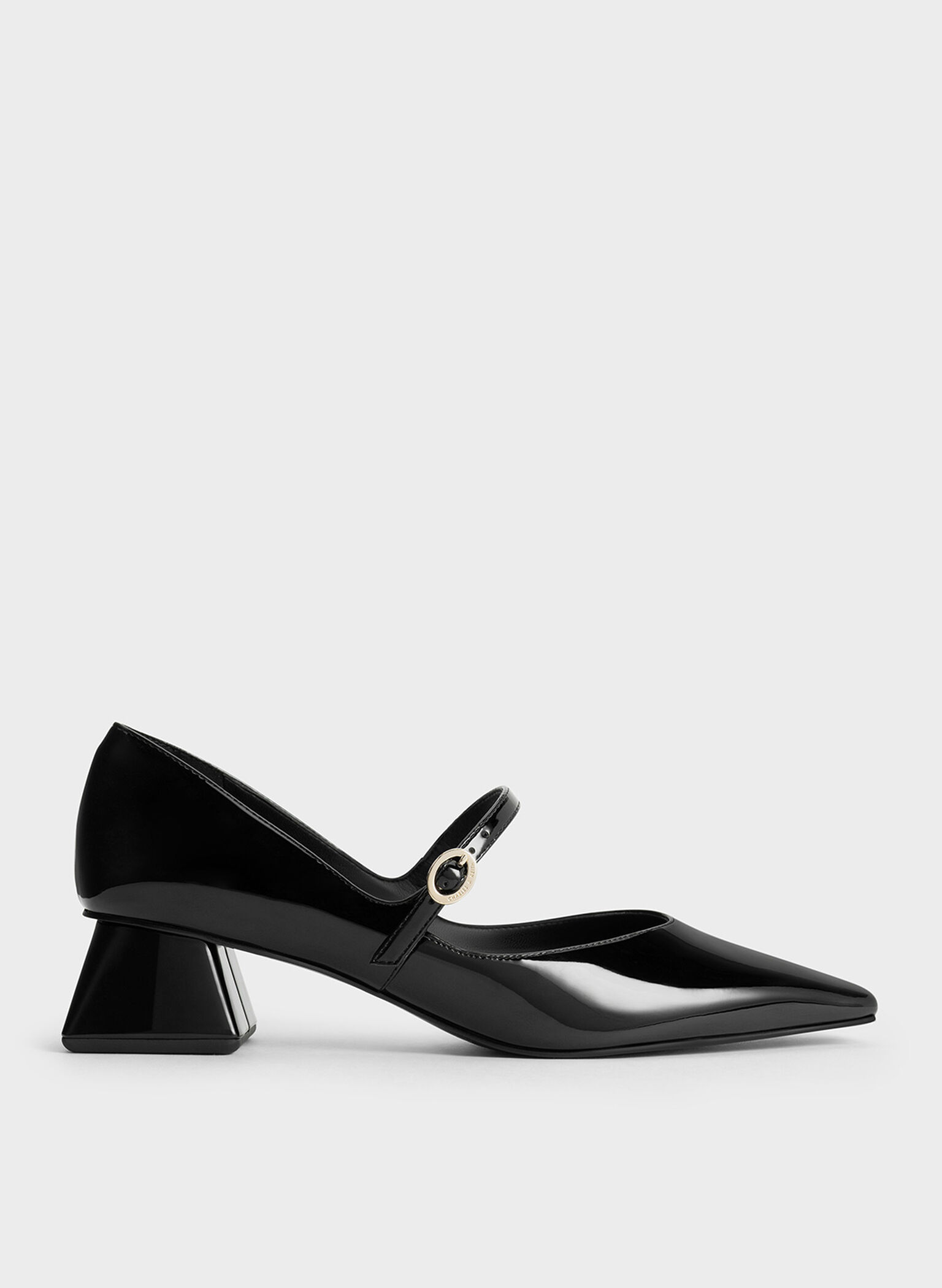 Roxane Patent Square-Toe Mary Janes, Black Patent, hi-res