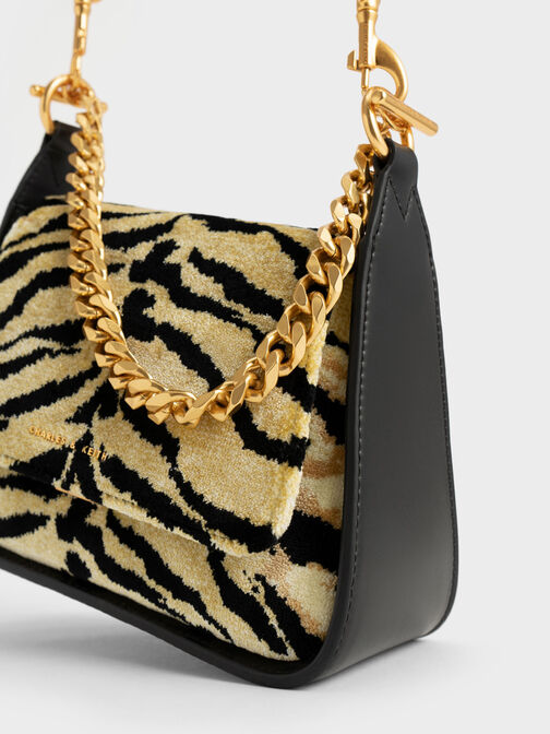 Minta Tiger Print Trapeze Bag, Multi, hi-res
