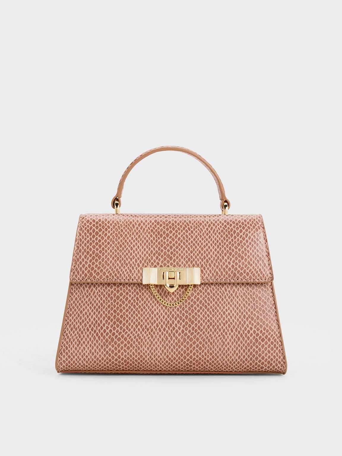 Charles and keith sale rose gold bag