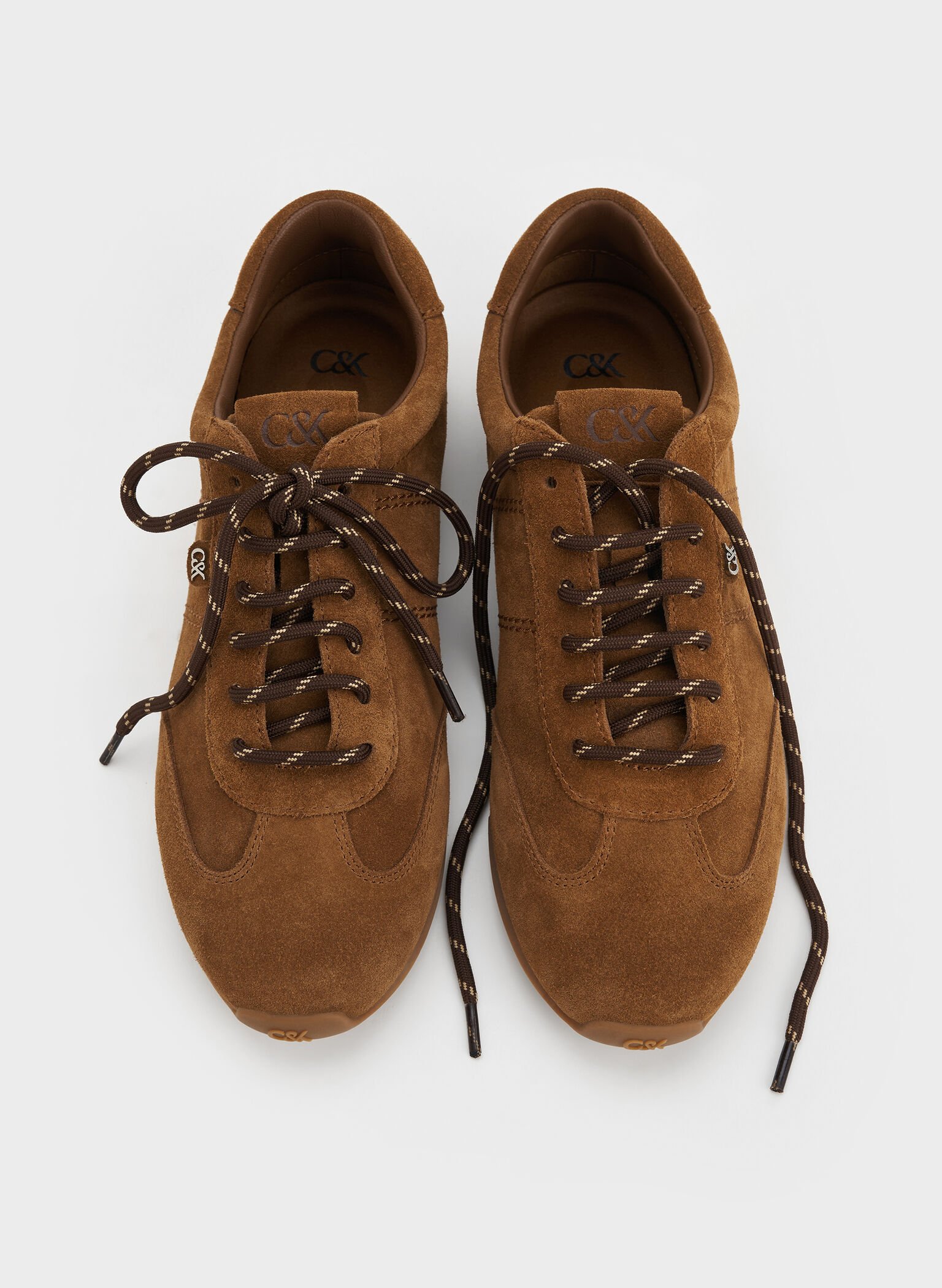 Jace Suede Sneakers, Brown, hi-res