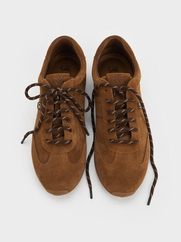Jace Suede Sneakers, Brown, hi-res