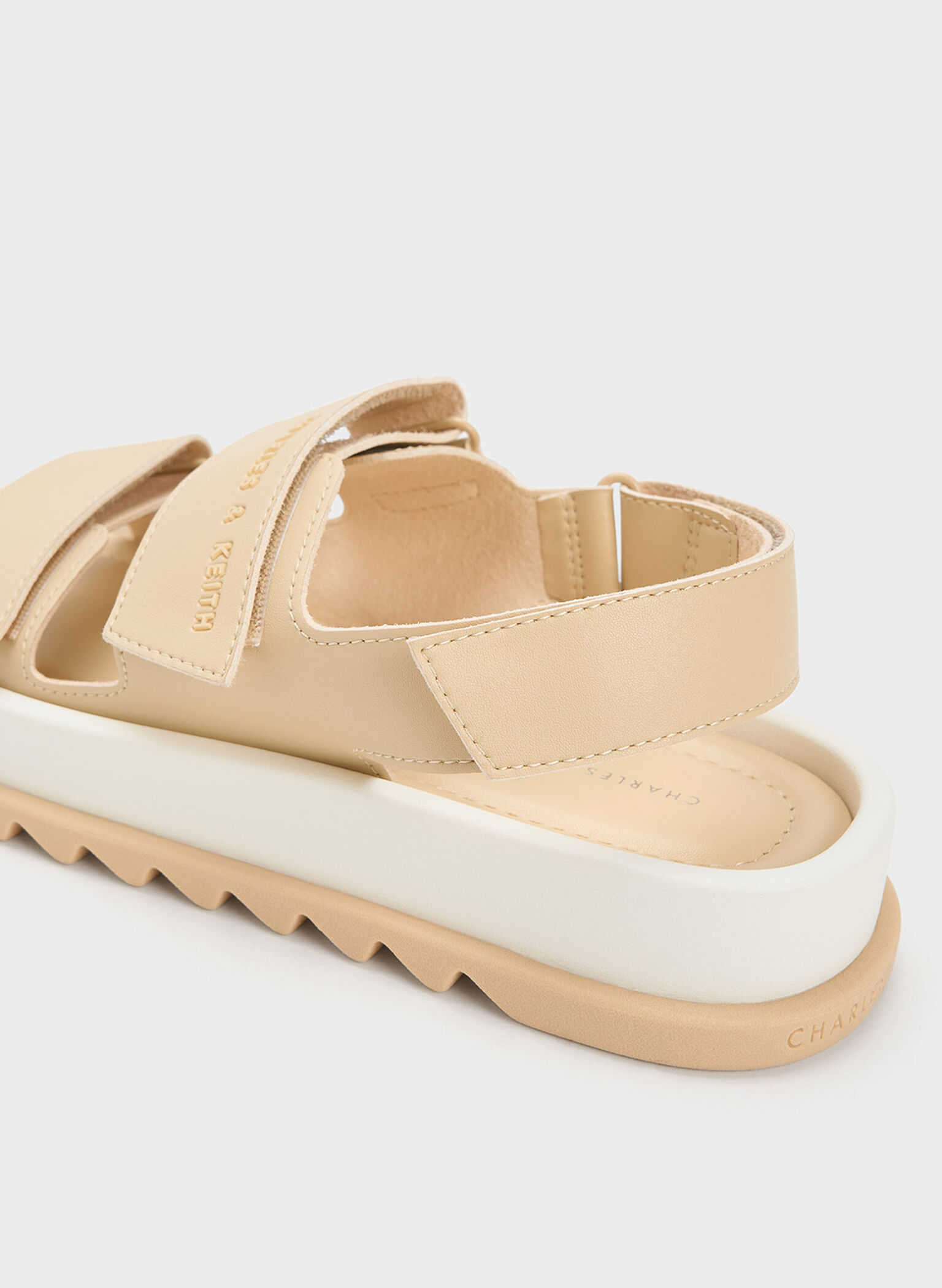 Buckled Sports Sandals, Sand, hi-res