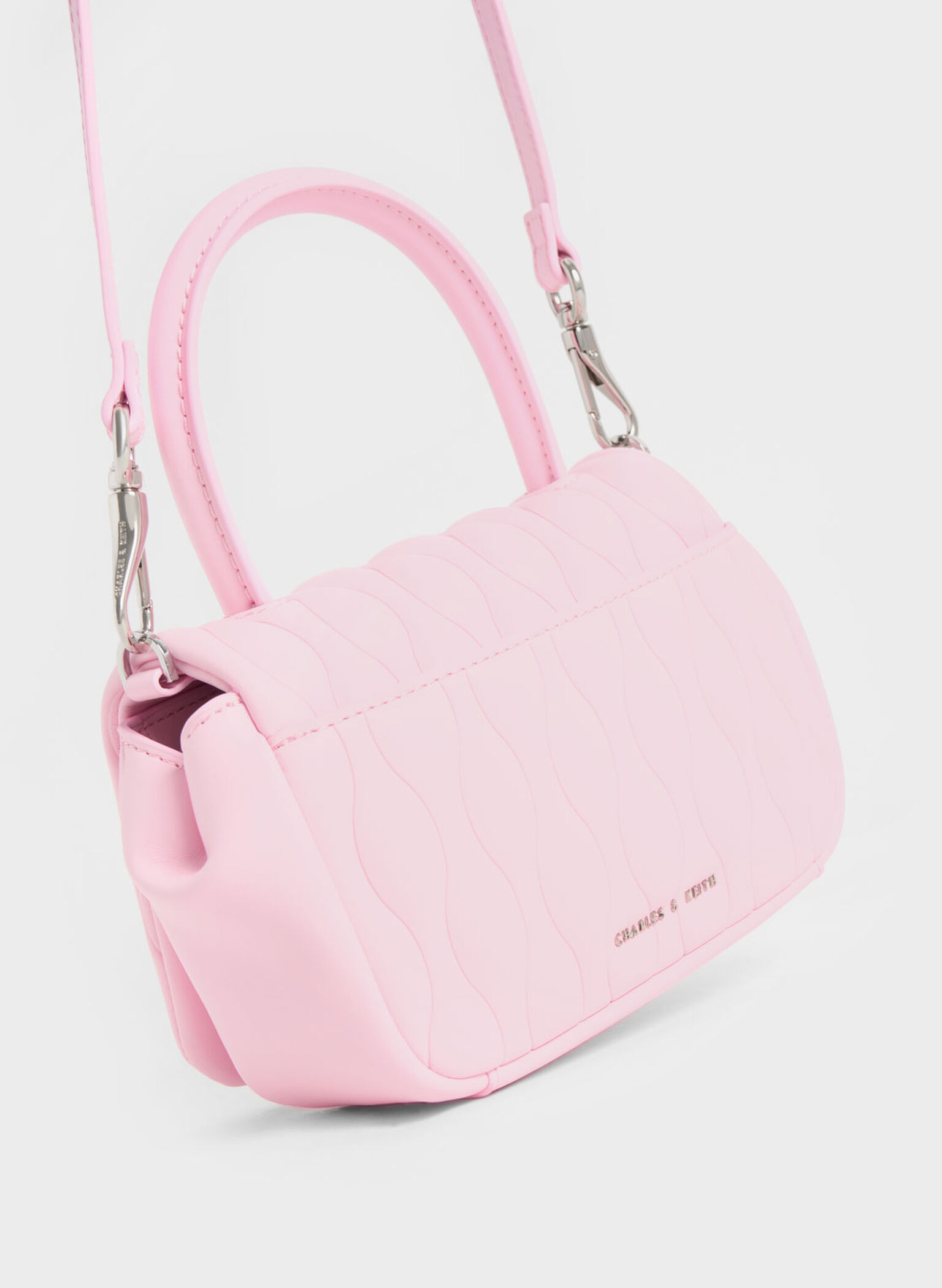 Iva Boxy Top Handle Bag, Pink, hi-res