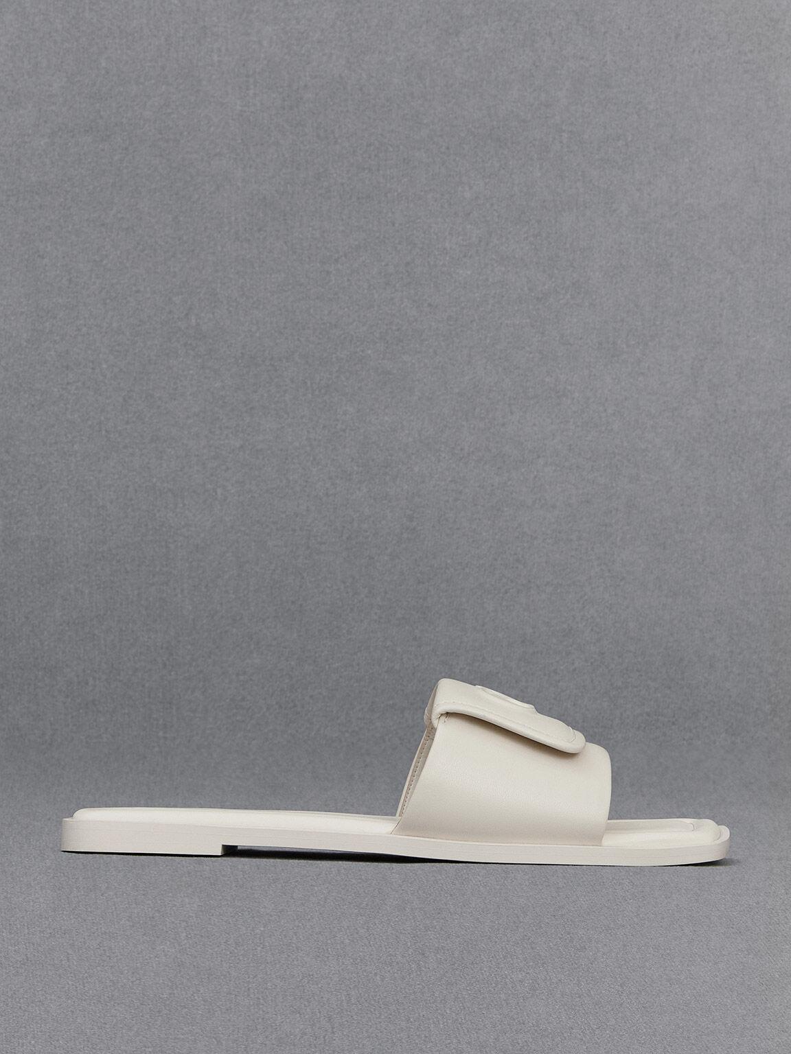 Leather slide sandal sales