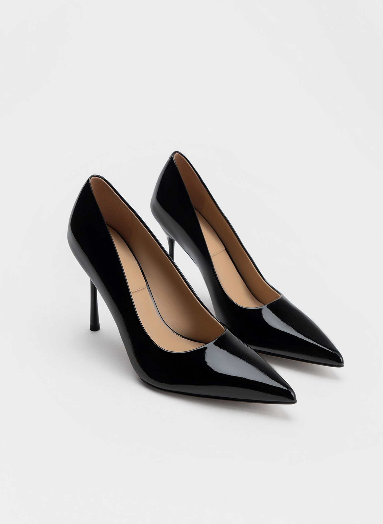 Black Kyra Patent Leather Pumps - CHARLES & KEITH UK