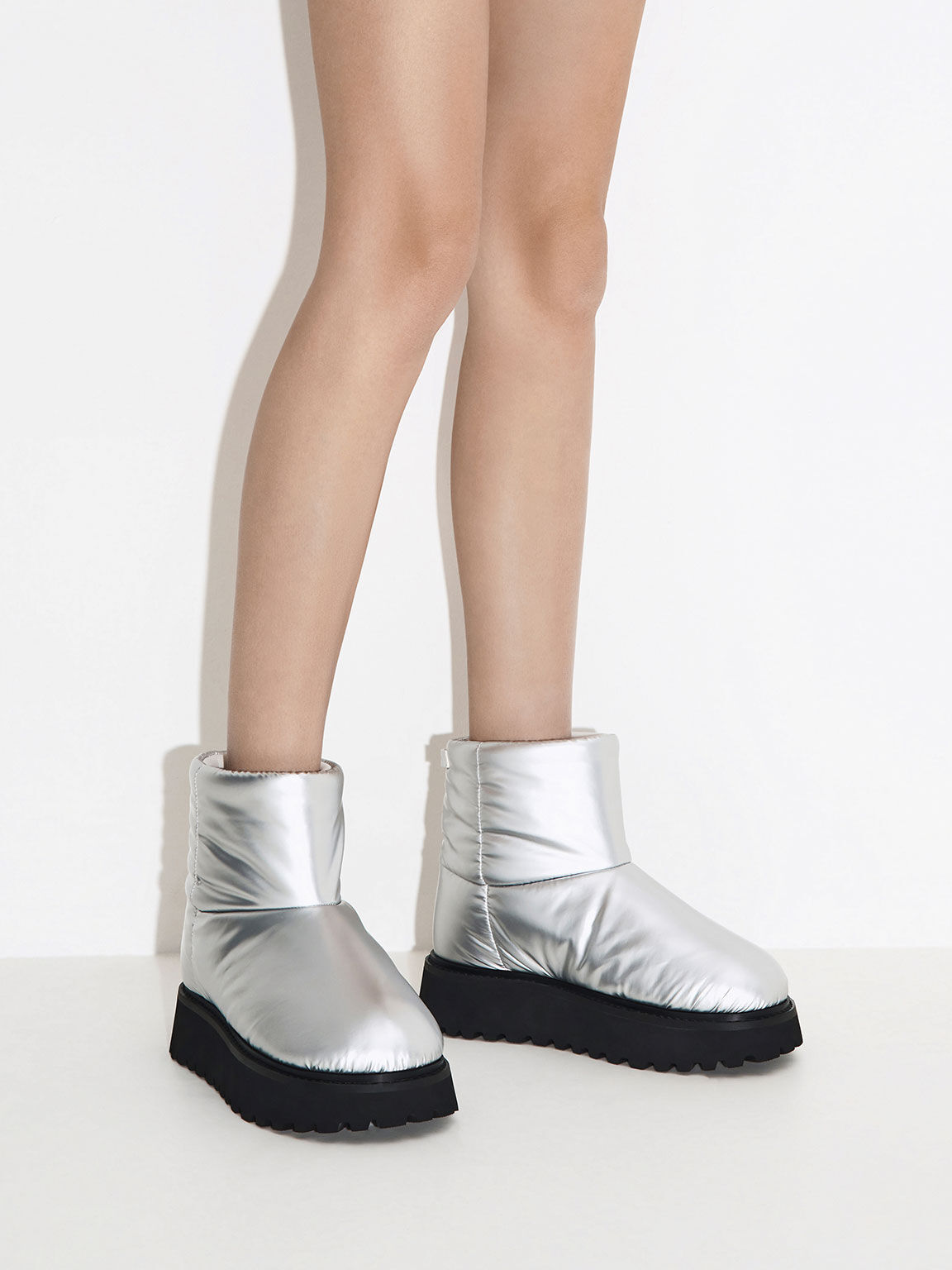 Silver grey clearance ankle boots