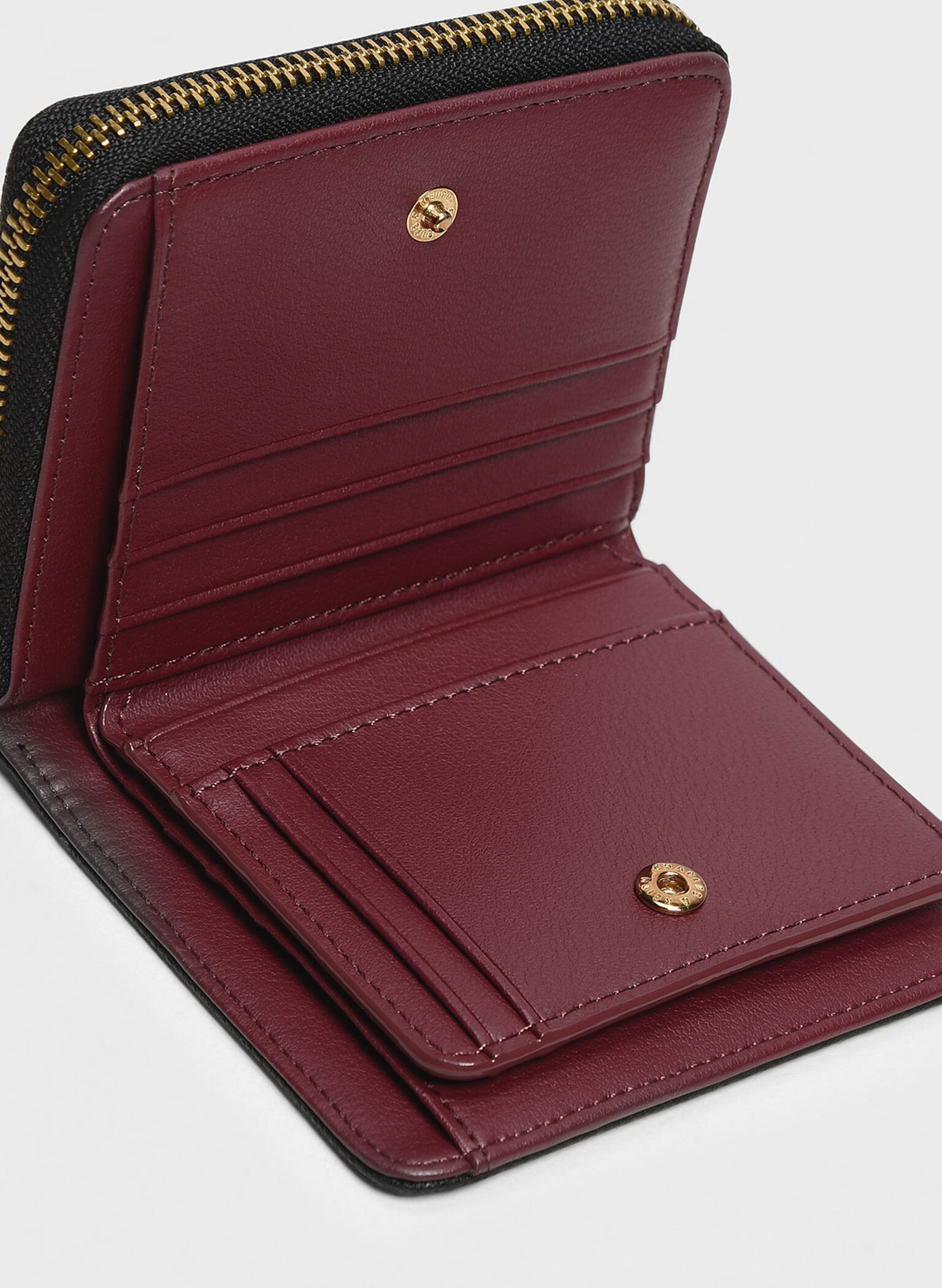 Classic Zip Mini Wallet, Black, hi-res