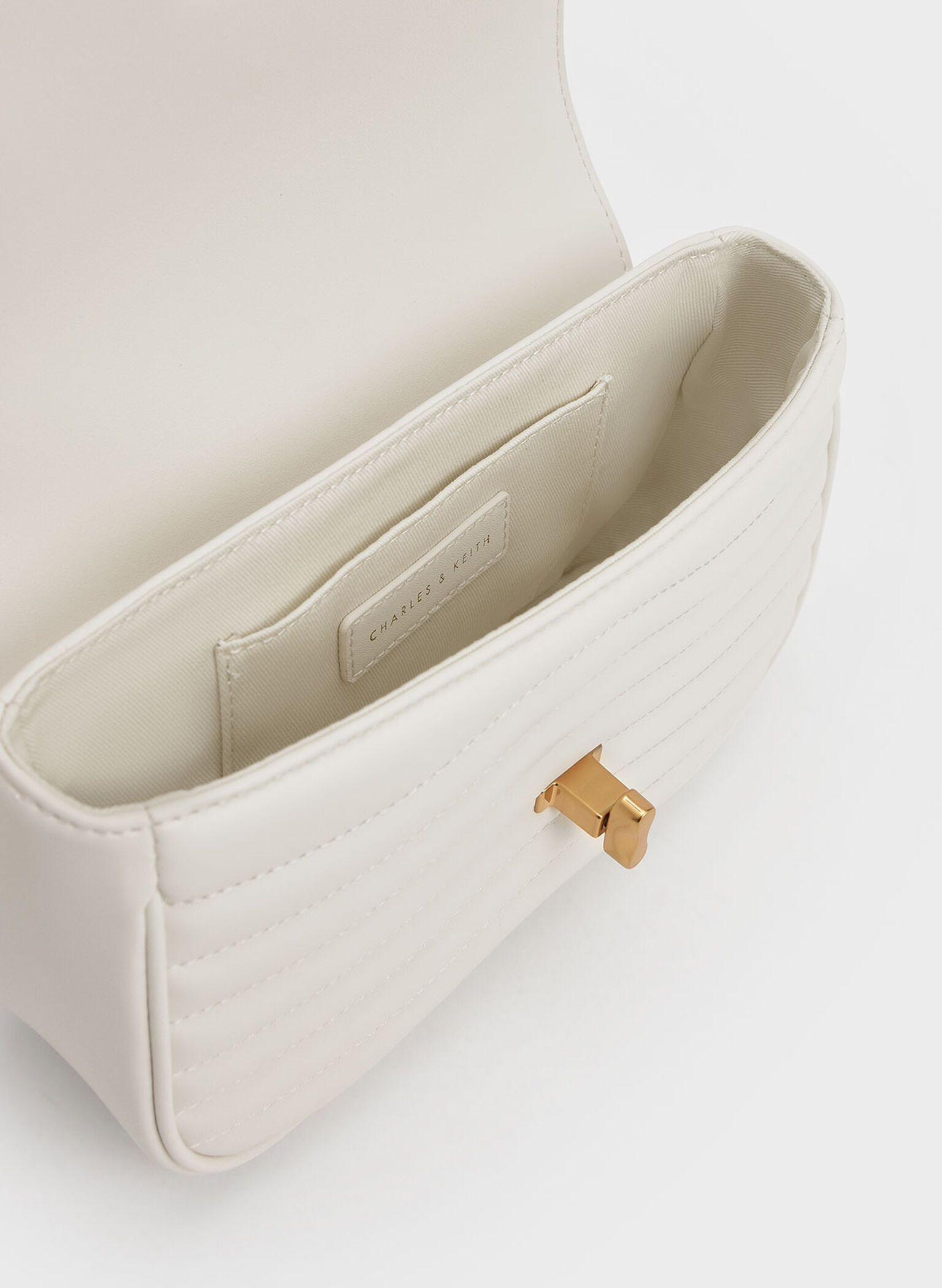 Aubrielle Panelled Crossbody Bag, Cream, hi-res