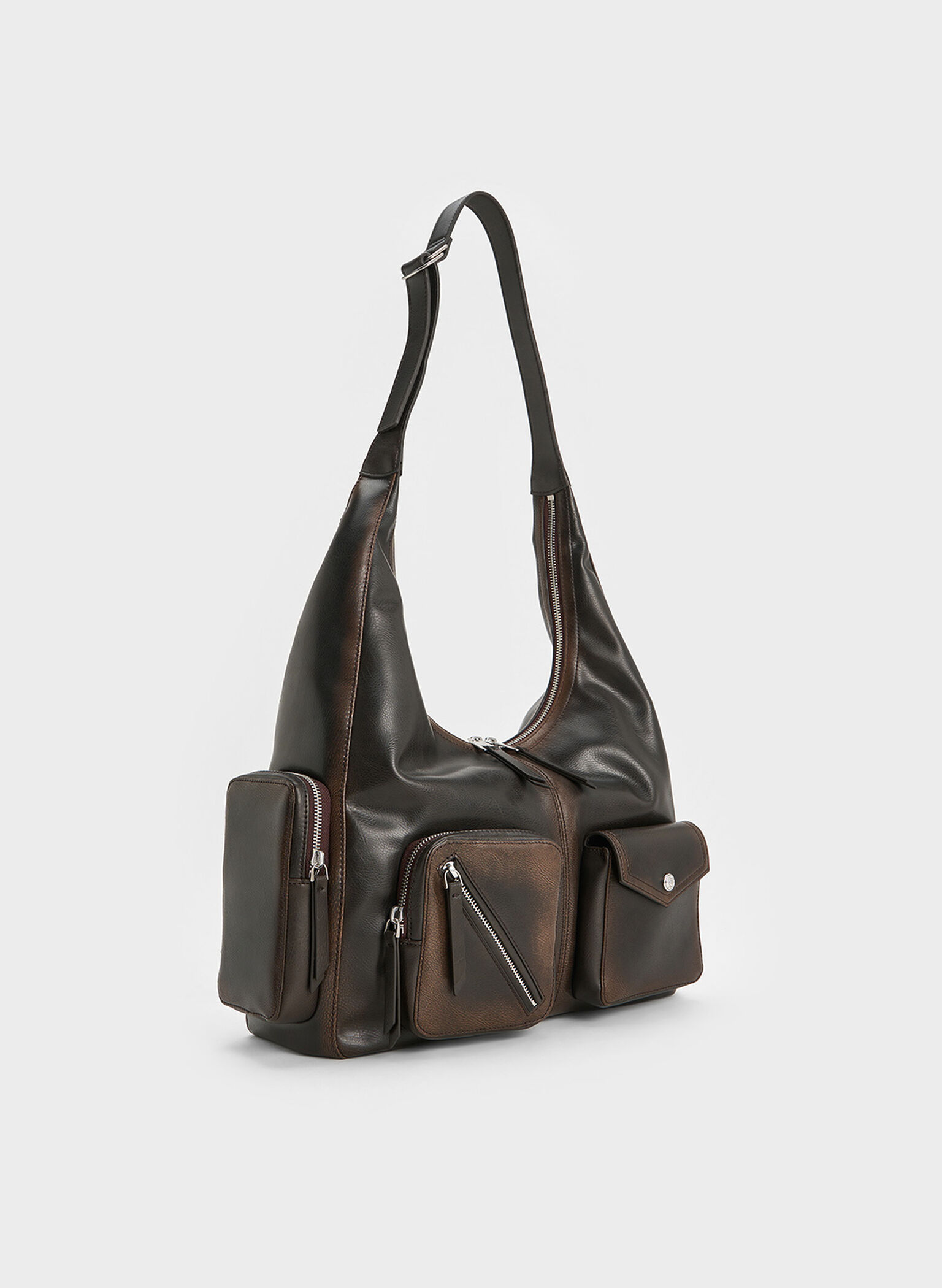 Thora Multi-Pocket Hobo Bag, Multi, hi-res