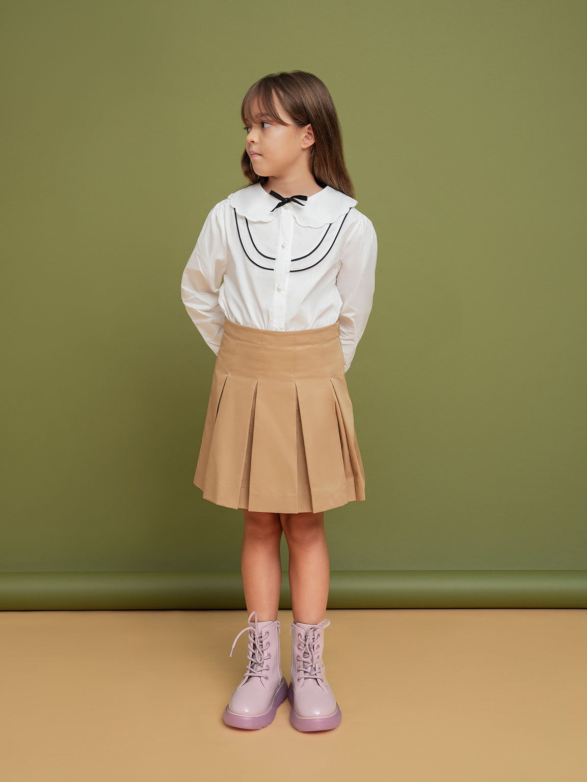 Little girls lace up boots shop