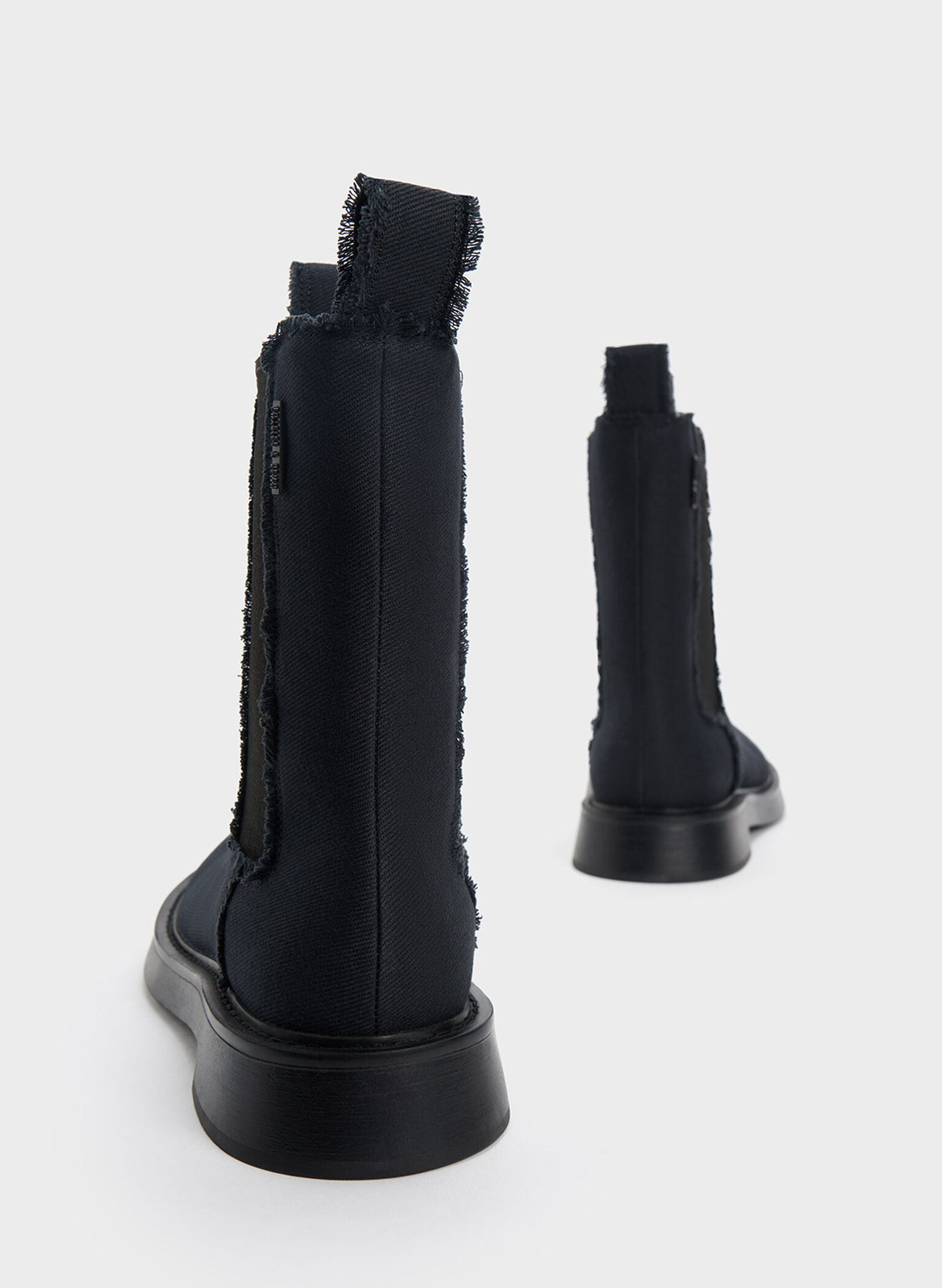 Bryn Denim Chelsea Boots, Dark Blue, hi-res