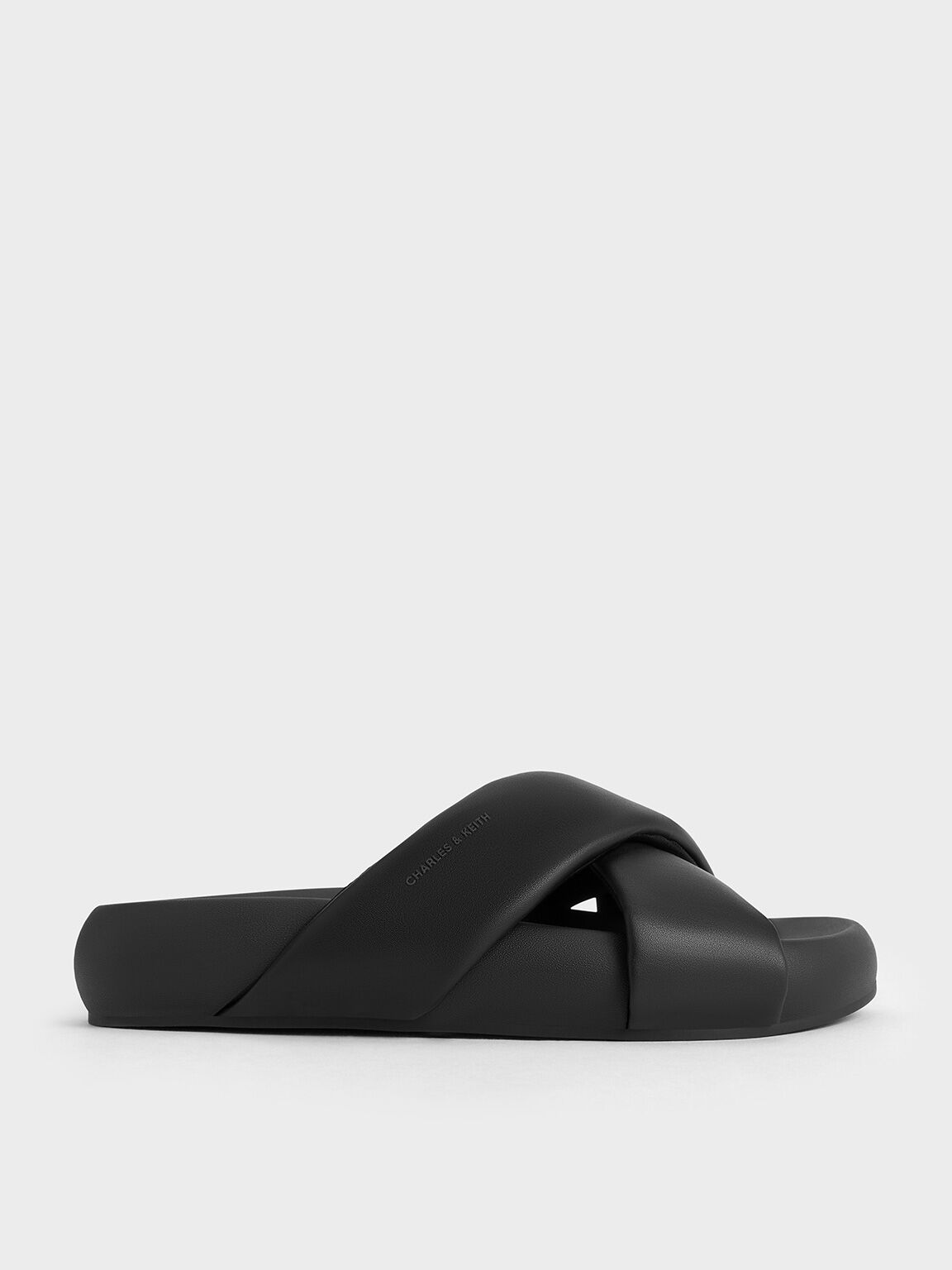 Cross strap slide sandals on sale