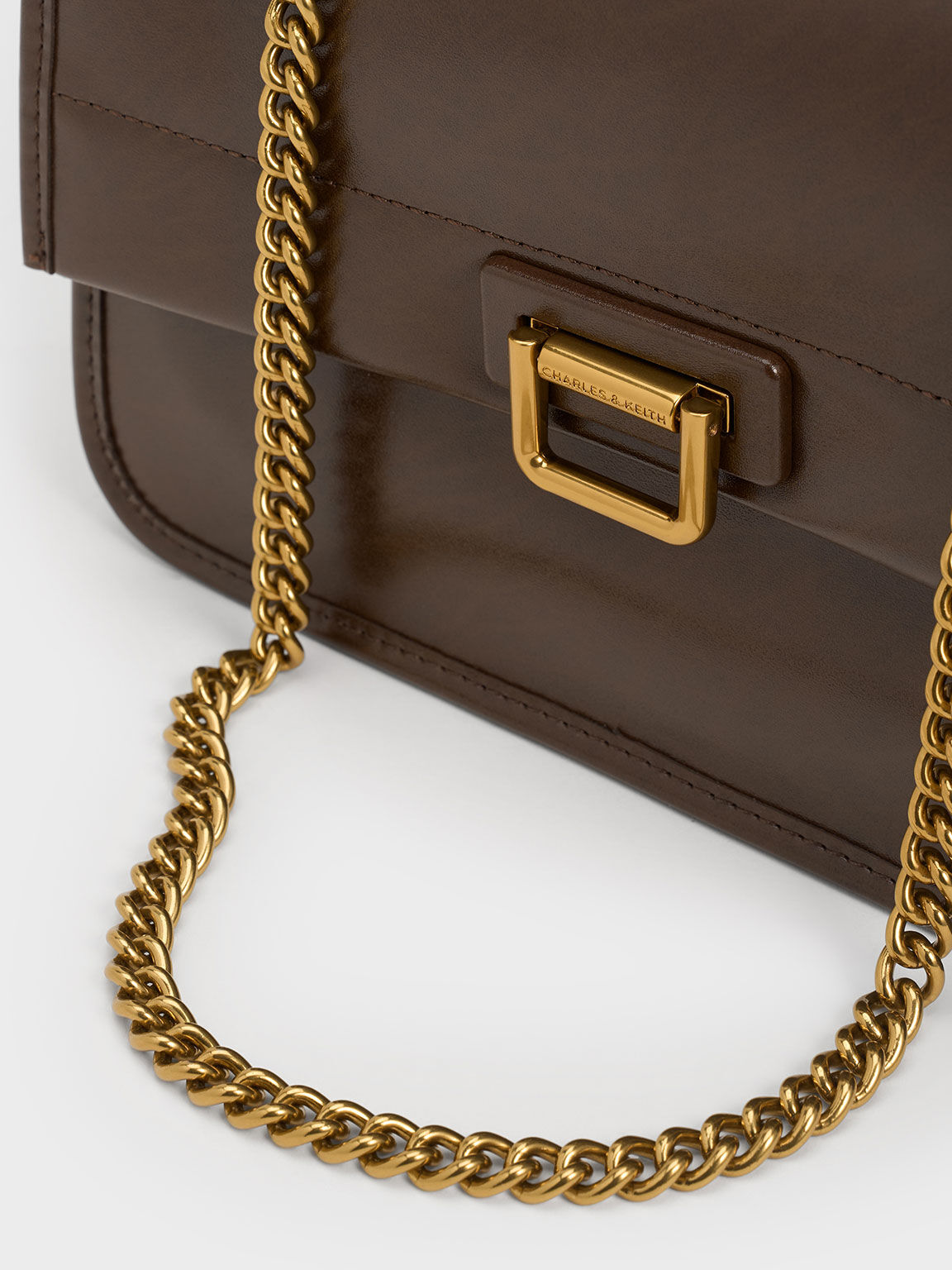 Charles & keith oversized chain strap bag top