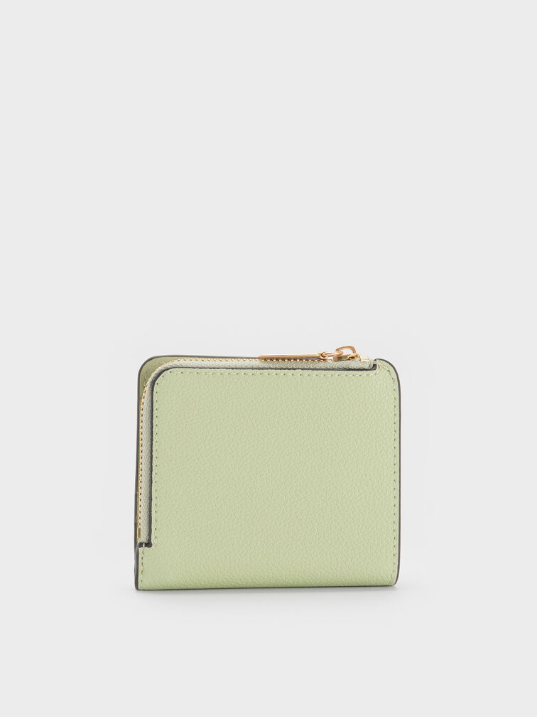 Keely Top Zip Small Wallet, Matcha Green, hi-res