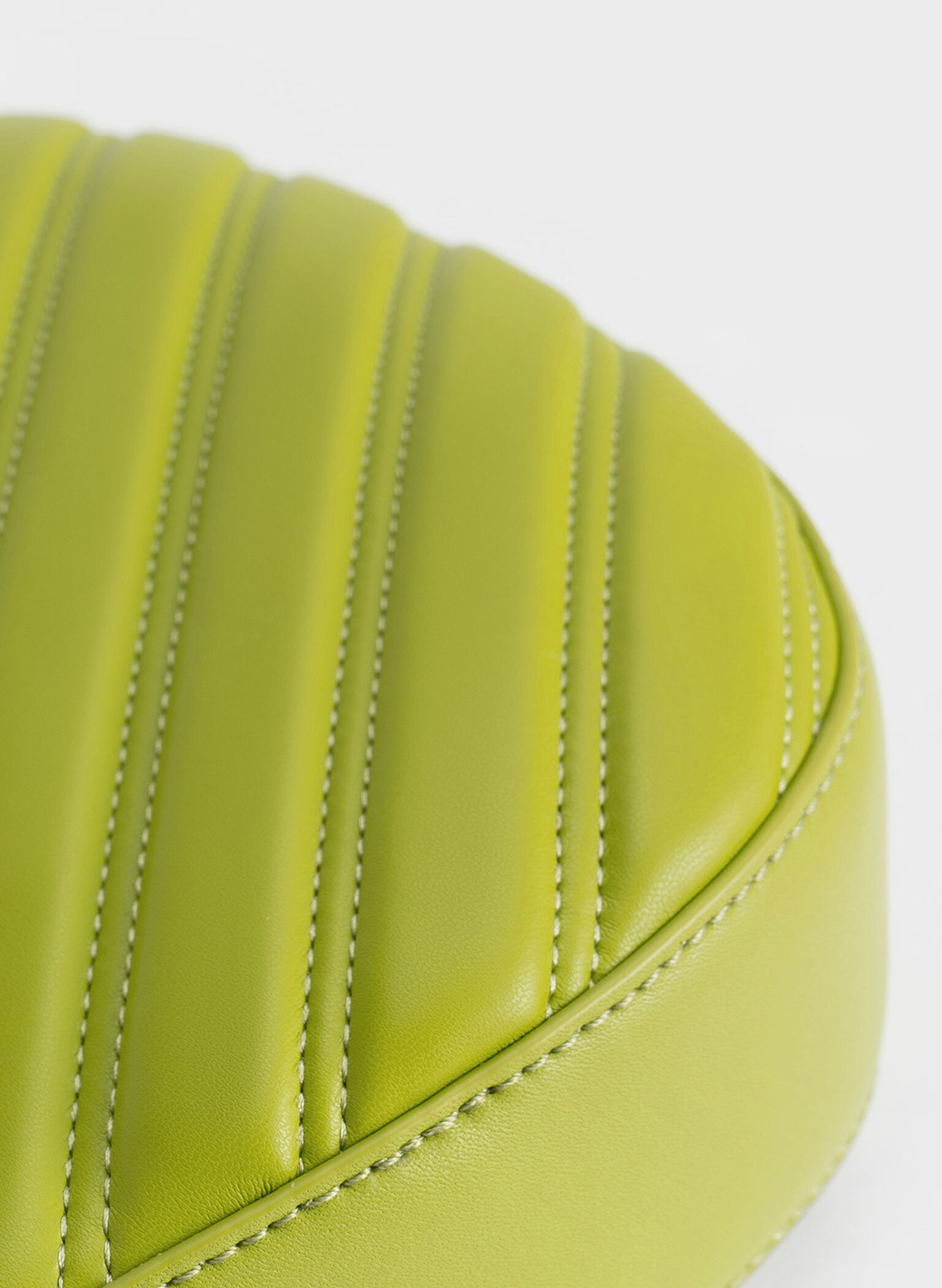 Freja Curved Panelled Bag, Lime, hi-res