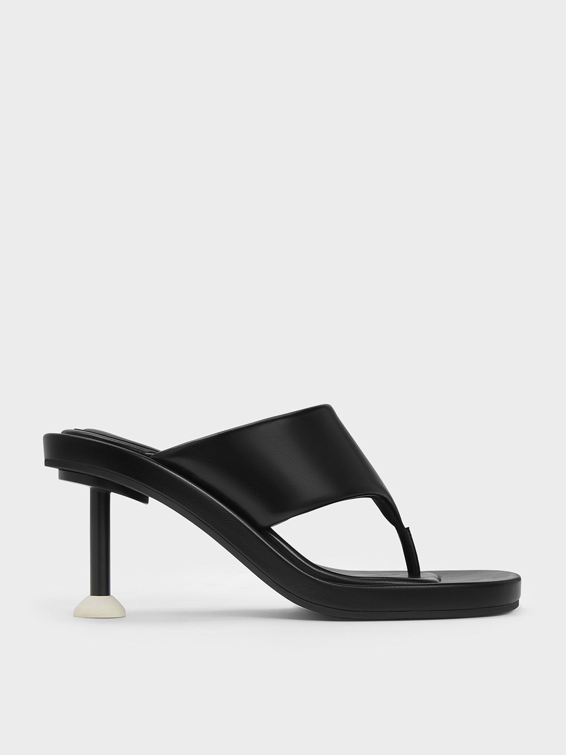 Noemi Spool Heel Sandals Black