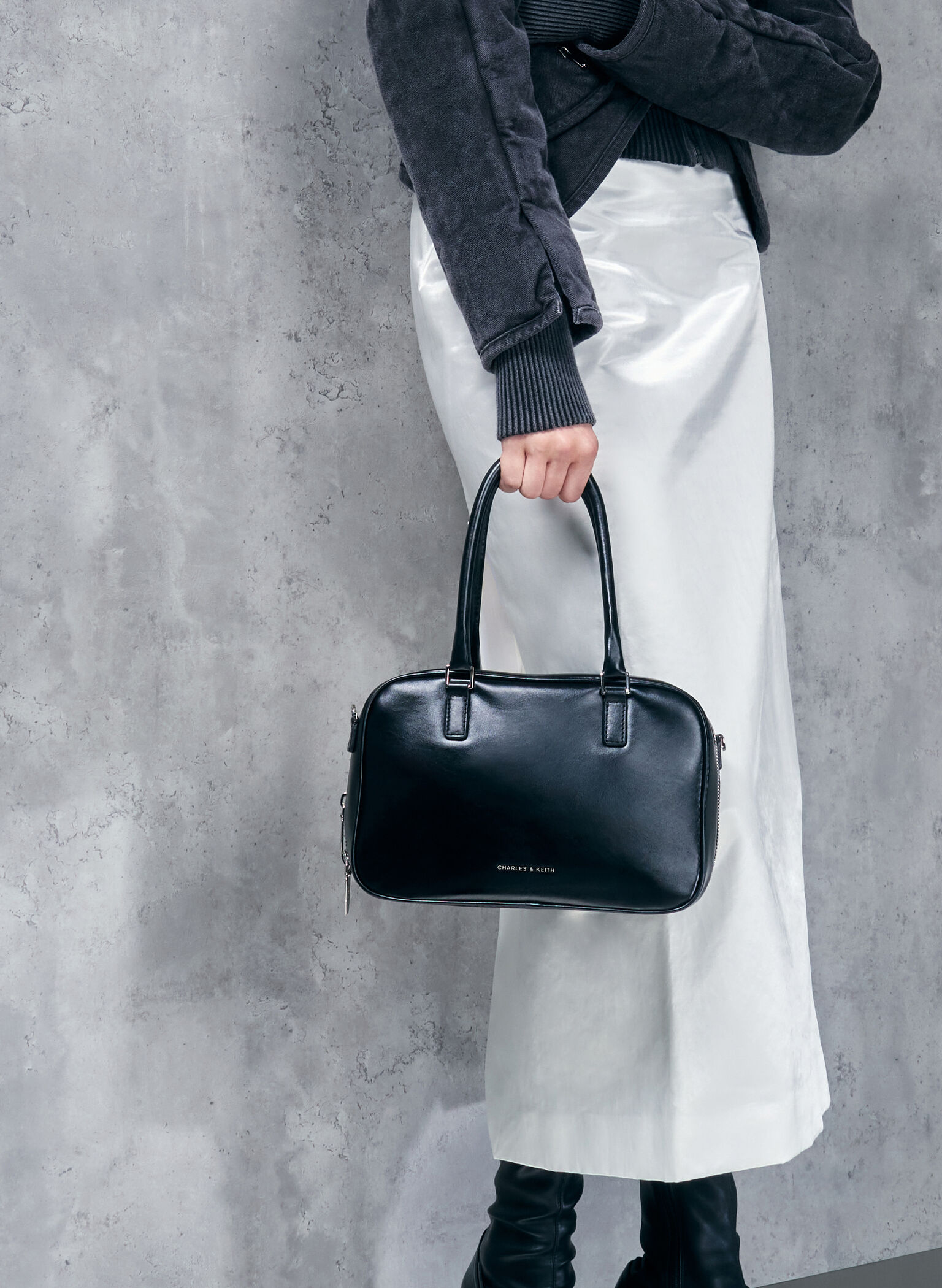 Sianna Bowling Bag, Noir, hi-res