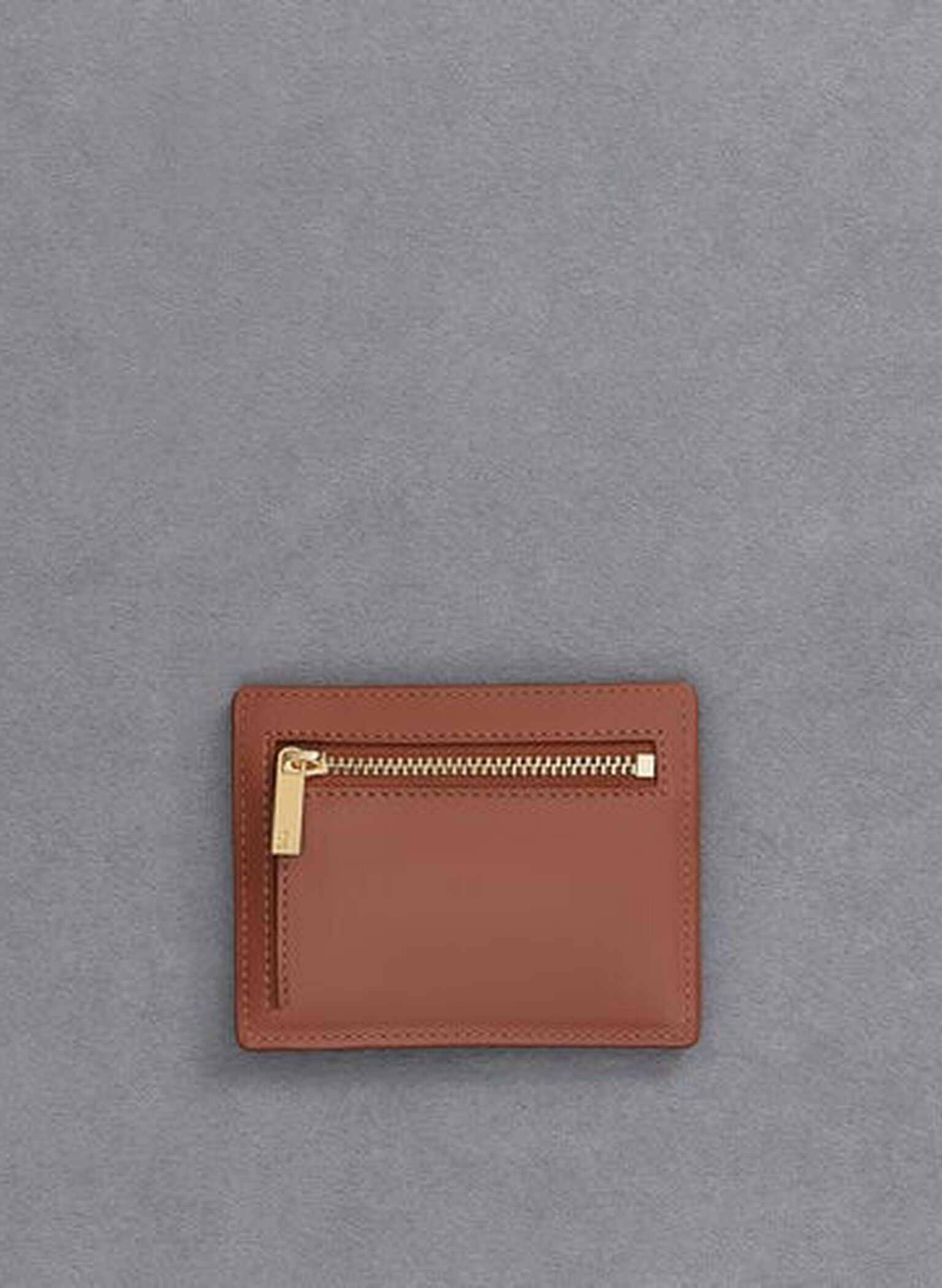Carli Leather Multi-Slot Card Holder, Cognac, hi-res