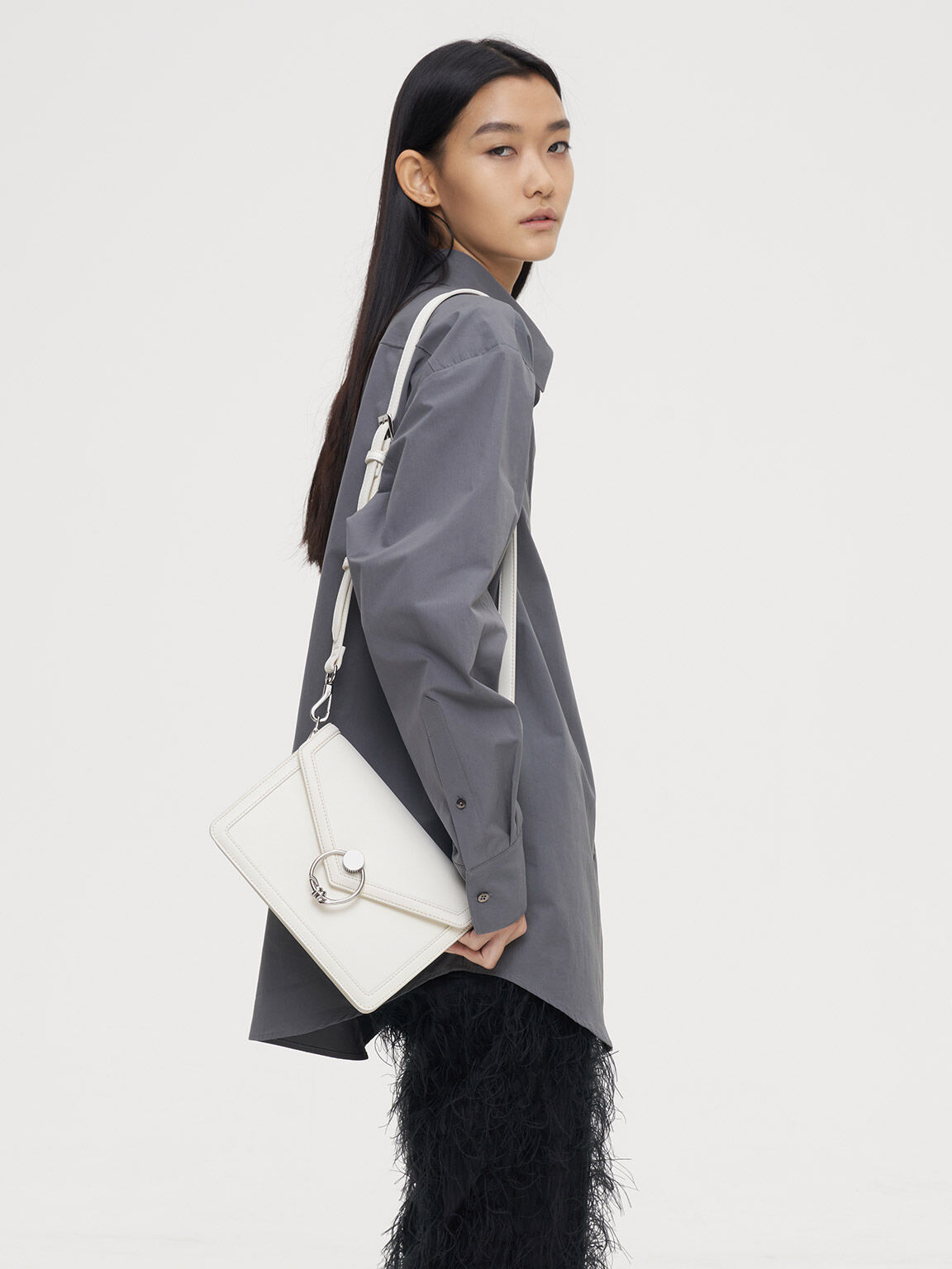 Charles & keith envelope satchel hot sale