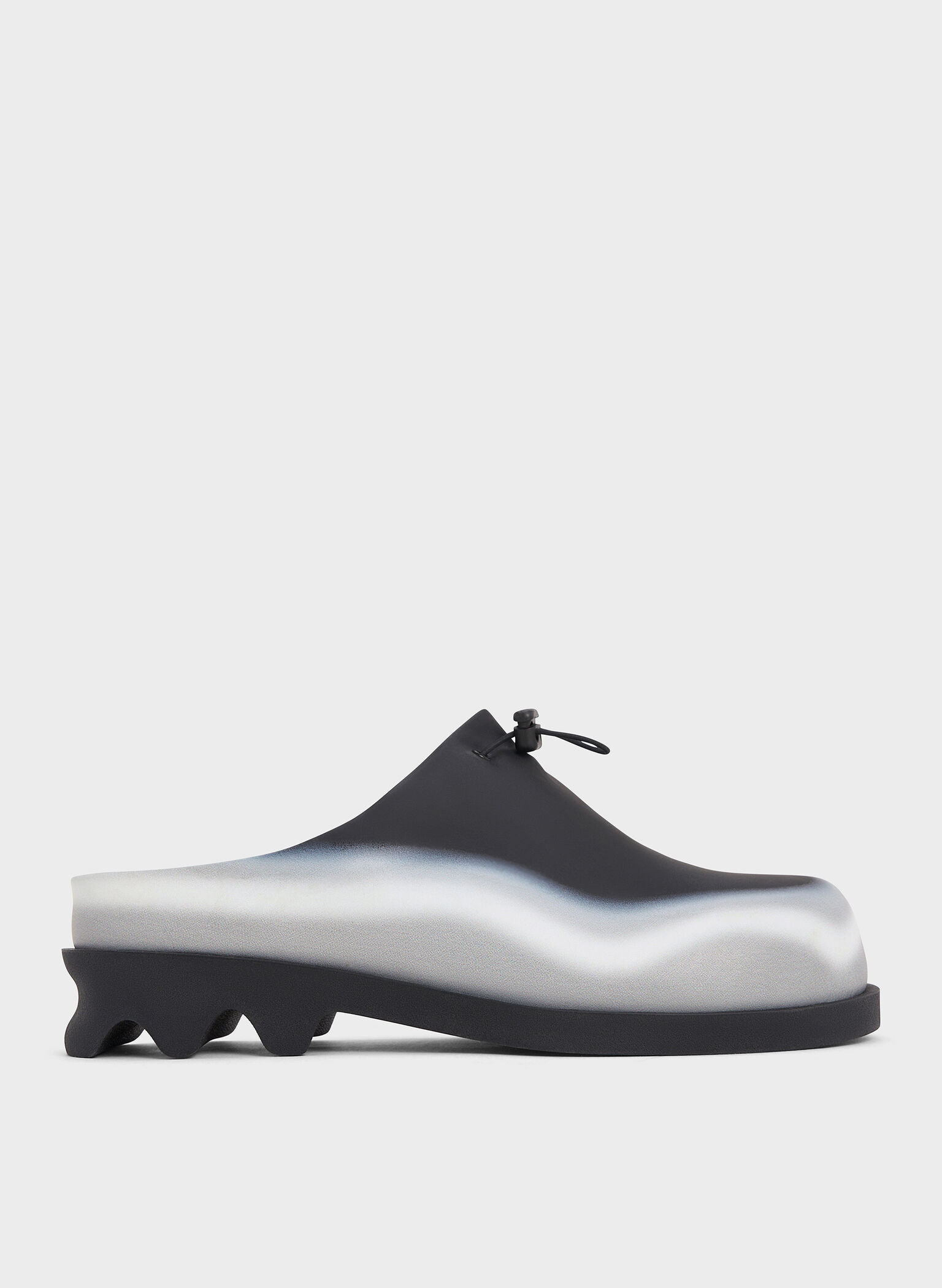 Gradient Wave Slip-On Mules, Black, hi-res
