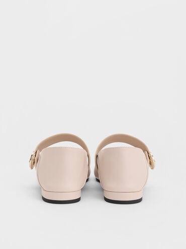 Yara Mary Jane Flats, Cream, hi-res